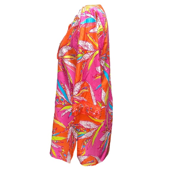 Trina Turk Beaded Vacation Tunic Dress Cover-up XS - Picture 3 of 7